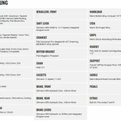 Marin Bikes Gestalt X11 Disc Shimano GRX 1x11 - 2022 -Cyclocross Verkaufsgeschäft Marin Gestalt X11 Ausstattung
