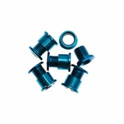 SMParts. Kettenblattschrauben 2-fach Aluminium -Cyclocross Verkaufsgeschäft blb single chainring bolts blue 2455 2