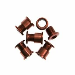 SMParts. Kettenblattschrauben 2-fach Aluminium -Cyclocross Verkaufsgeschäft blb single chainring bolts red 2455 6